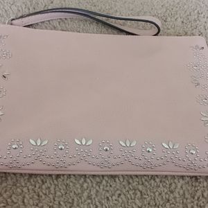 Pink Clutch Purse With Studs